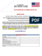 Cuestionario para Diligenciar El Formulario Ds 160