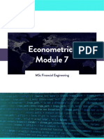 WQU - Econometrics - Module - 7 - Compiled Content PDF