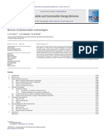 Review of Photovoltaic Technologies PDF