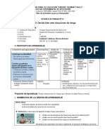 Sesion de Aprendizaje 15 y 16 - Del 08 Al 12 de Mayo - Primero