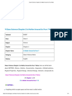 Class 9 Science Chapter 2 Is Matter Around Us Pure Notes PDF