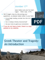 Greek Drama and Tragedy Introductory Lecture 2018 PDF