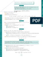 Série N°1 Équations Et Inéquations Irrationnelles 1S1