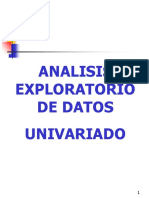 Parte II - Análisis Exploratorio Univariado - Medidas de Dispersión y Forma - Valores Alejados