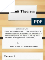 Limit Theorem Summary