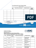 Cuadros de Control de Observación