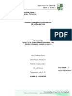 EFFECTS OF GENDER MAINSTREAMING AND STEREOTYPING - DELOS REYES Et. Al