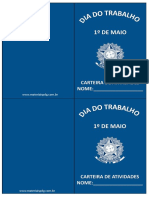 Dia Do Trabalho - Carteira de Atividades Colorida PDF