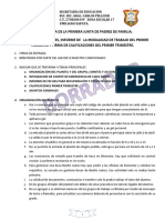 Orden Del Dia Primer Junta de Padres de Familia 2022