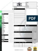 Savage Worlds - High Space - Character Sheet