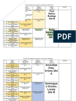 Fixture de Torneo de Ajedrez Categoría A Masculino