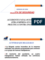 Accidente Fatal en Practica Con Extintores