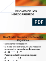 Reacciones de Los Hidrocarburos Alifáticos