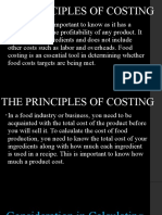 The Principles of Costing