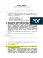 Ficha de Trabajo Proyectos Sociales 1