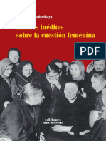 N. Krupskaya Escritos Ineditos Sobre La Cuestion Femenina Web