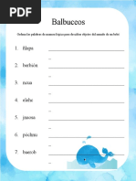 Juego "Balbuceos"