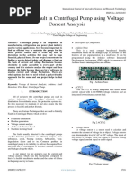 Analysis of Fault in Centrifugal Pump Using Voltage Current Analysis