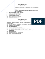 Curriculum of Chemistry XI-XII Along With SLOs