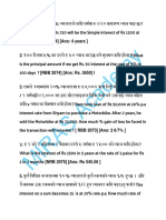 Simple Interest Old Questions PDF