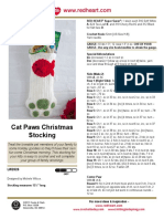 Crochet Cat Paws XMAS Stockings