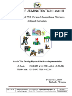 Testing Physical Database Implementation