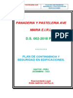 Plan Panaderia y Pasteleria Ave Maria E.I.R.L