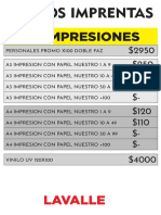 Precios Imprentas