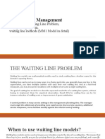 Waiting Line Management