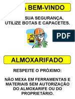 Placas para Uso Nas Áreas Da Obra