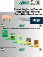 Formulação de Premix Vitamínico e Mineral