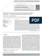 Ultrasound Assisted Nucleation and Growth Characteristics of Glycine Polymorphs - A Combined Experimental and Analytical Approach