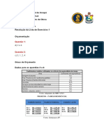 Resolução Lista de Exercícios 1