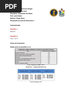 Resolução Lista de Exercícios 1