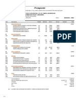 03.01 Presupuesto MEJORAMIENTO DE LA PLAZA DEL CP EL CANTO DISTRITO DE COCACH