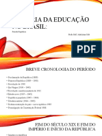 Historia Da Educação Republica Ok