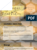 Lecture 3 - Energy Changes in Chem RXN