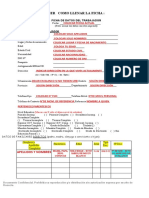 Indicaciones para Llenar y Entregar La Ficha, Formato PDF