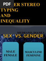 Gender Stereo Typing