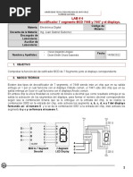 LAB # 3 Decodificador 7448 y Displays Catodo Comun