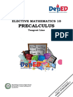 Elective Mathematics 10 Module Tangent Line of 4th QTR