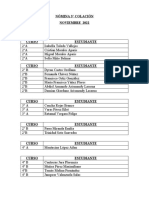 3° Colación Marzo