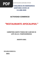 Plan Restaurante Apocalipsis