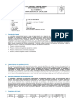 Programación Anual Matemática 2do. 2019