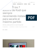 Estos Son Los 7 Addons de Kodi Que Siempre Recomiendo Instalar P PDF