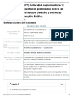 Examen - (ACDB1-15%) (SUP1) Actividad Suplementaria 1 - Responda Las Inquietudes Planteadas Sobre Las Características Del Estado Derecho y Sociedad Señaladas Por Pampillo Baliño