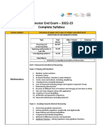 MYP 5 SCOPE OF SCREEN SUBJECTS For Eassessments 2022 PDF