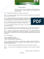 Regulamento e Tabela Campaonato Dos Servidores 2023 PDF