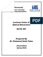 ELTE 307 Optical Electronics PDF