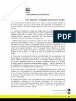 Nota de Prensa 11 Tu Semana Santa en El Tambo